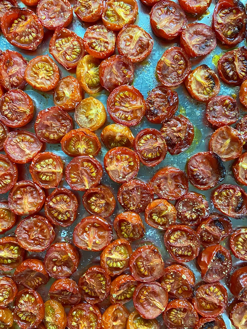 Slow-roasted cherry tomatoes